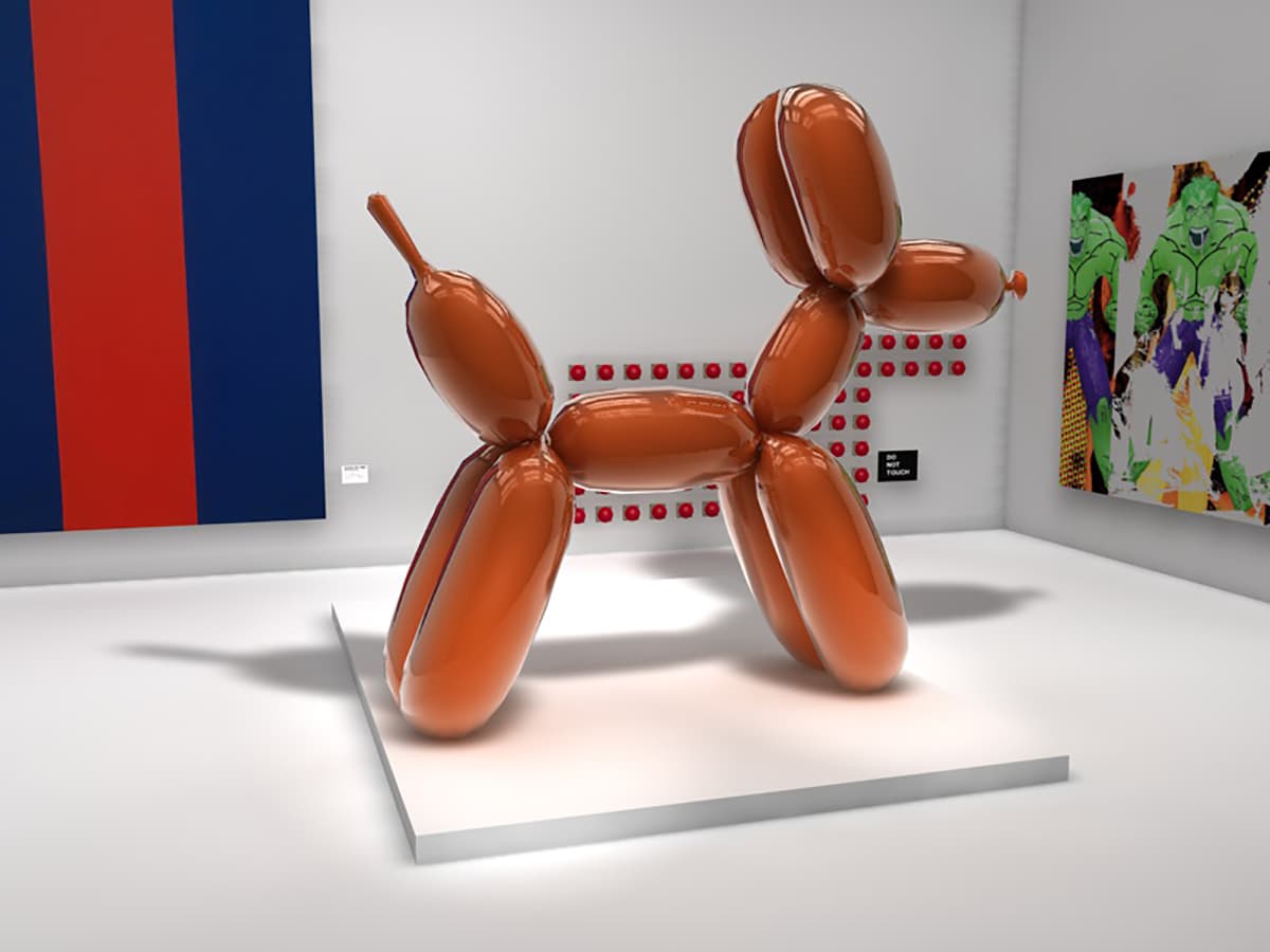 Jeff Koons Balloon Dog Filled with Hot Air